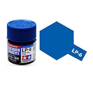 tamiya lacquer paint lp-6 pure blue 10 ml tam82106 lacquer primers & paints