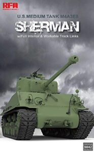 rye field model 1/35 m4a3 76w hvss sherman with full interior and workable track links rm-5042