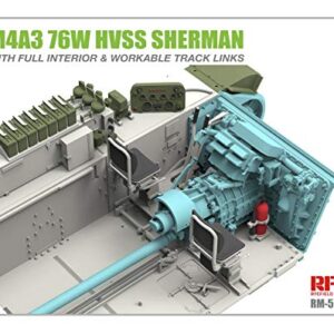 Rye Field Model 1/35 M4A3 76W HVSS Sherman with Full Interior and workable Track Links RM-5042