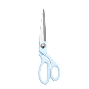 blue fabric scissors 8 inch candy colored sewing scissors premium craft tailor shears heavy duty scissor stainless steel professional dressmaker shears home office scissors for women(blue)