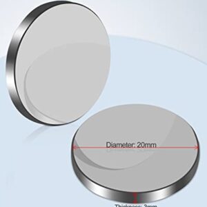 3PCS FAHKNS Molybdenum Reflective Lens Dia:20mm/0.79" T3mm Mo Mirror Laser Lens for CO2 Laser Engraving Cutting Engraver/Cutter 40W-200W