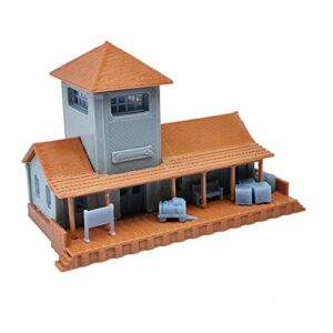 outland models railroad scenery small rural train station/depot 1:160 n scale