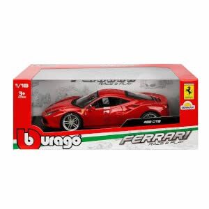 Ferrari Burago 1/18 Scale Diecast - 18-16008 488 GTB Rosso red