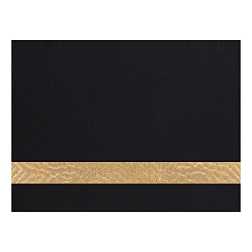 Laserable Leatherette 12" x 18", Leather Sheets for Laser Engraving with Adhesive Backing, Craft Supplies and Materials (Black/Gold)