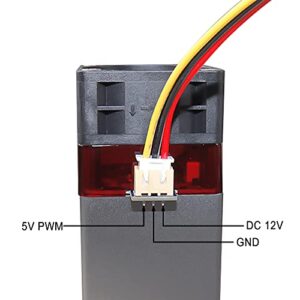 ZBAITU C80 80W Laser Module Kit, 10W Optical Diode Laser Module for Engraver Cutter, 10W Laser Head for DIY Metal Wood Leather Acrylic Glass, Compatible Most Laser Engraving Cutting Machine, 12V