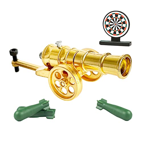 Mini Golden Cannon Model Metal Replica Collection Desktop Decoration Ornaments