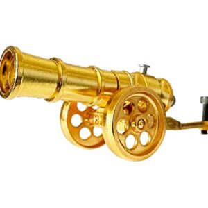 Mini Golden Cannon Model Metal Replica Collection Desktop Decoration Ornaments