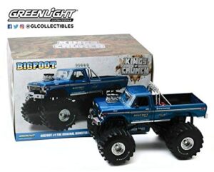 kings of crunch – bigfoot #1-1974 ford f-250 diecast monster truck with 66-inch tires in 1:18 scale
