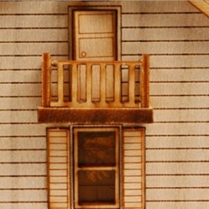 DESKTOP Wooden Model Kit Western House 2 by Young Modeler