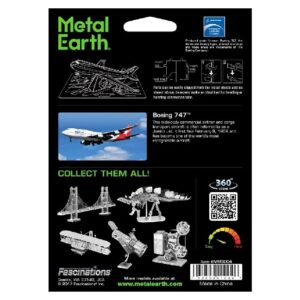 Fascinations Metal Earth Boeing 747 Airplane 3D Metal Model Kit