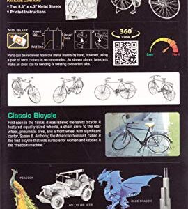 Fascinations Metal Earth Premium Series Classic Bicycle 3D Metal Model Kit