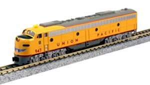 kato usa model train products n emd e9a union pacific #947 for city of los angeles, armor yellow (176-5323)
