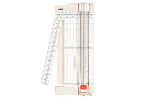 Bira Craft Paper Trimmer and Scorer with Swing-Out Arm, 12" x 4.5" Base, Craft Trimmer, Trim and Score Board, for Coupons, Craft Paper and Photo