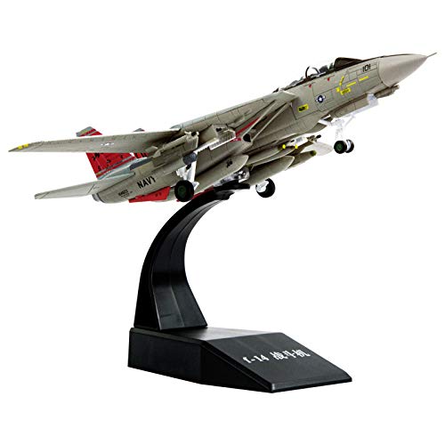 Lose Fun Park Diecast 1：100 F-14 Tomcat Fighter Attack Airplanes Military Display Model Aircraft for Collection or Gift