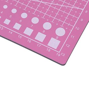 Self Healing Cutting Mat, Professional Durable Non-SlipCutting Mat with Clear Measurements for Arts & Crafts, Single Side, 8" x 6"(Pink)