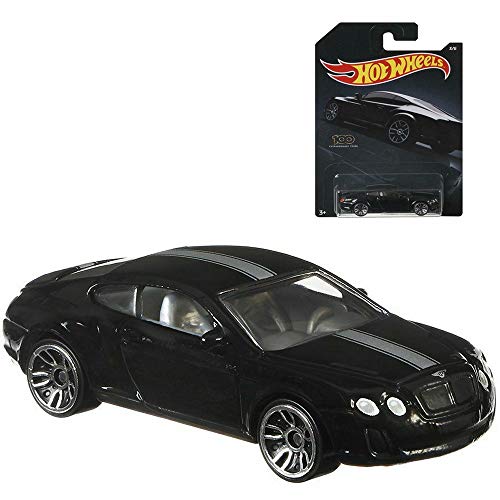 Hot Wheels 1:64 Scale Black Bentley Continental Supersports 3/6 Diecast Model Car