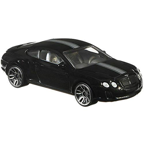 Hot Wheels 1:64 Scale Black Bentley Continental Supersports 3/6 Diecast Model Car