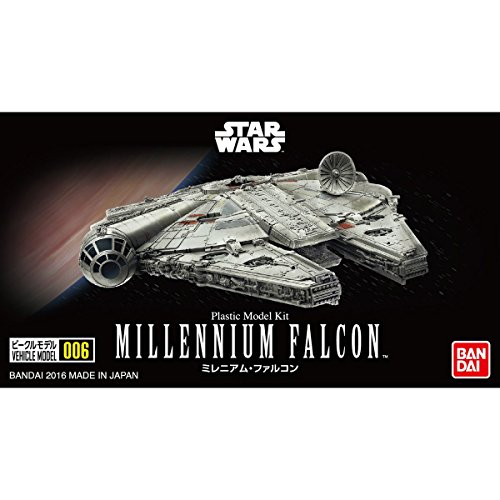 Bandai Vehicle Model 006 Star Wars Millennium Falcon Plastic Model Kit -Story of Roue one-, White