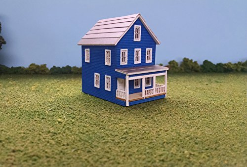 Train Time Laser N Scale 20th Avenue Two Story House Building Kit