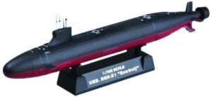 hobby boss uss ssn-21 seawolf attack submarine boat model building kit