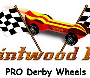 Pintwood Pro Wheels for Derby Car Racing | Deep Hub Stores Graphite | from Pinewood Pro