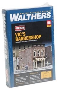 walthers cornerstone vic’s barber shop kit