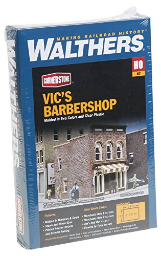 Walthers Cornerstone Vic's Barber Shop Kit