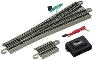bachmann trains – snap-fit e-z track #5 wye turnout (1/card) – nickel silver rail with gray roadbed – ho scale