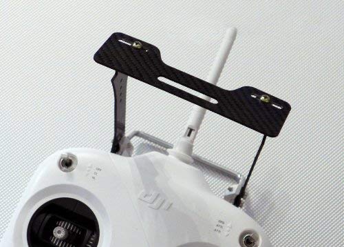 Ronsit New FPV Carbon Fiber Transmitter Monitor Mount for Futaba/JR/Hitec 7-8'' LCD Support