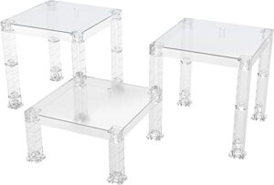 good smile the simple stand: build-on type (translucent ver.) 3-piece set, multicolor