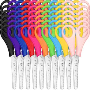 200 pack scissors 5 inch blunt kid scissors tip kids safety scissors stainless steel paper scissors with comfort-grip handles pack of scissors for school and craft projects