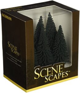 bachmann trains – scene scapes – 5″- 6″ pine trees (6 per box) – ho scale