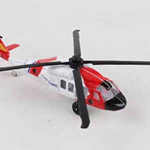 Daron Worldwide Trading Runway24 Coast Guard Helicopter, Black, Red