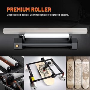 DEWALLIE Laser Rotary Roller, Laser Engraver Y-axis Rotary Roller 360° Rotation for Engraving Cylindrical Objects Cans with 7 Angle Adjustment Diameters for Different Size