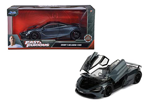 Jada Fast & Furious Hobbs & Shaw: SHAWS MCLAREN 720S 1:24 Scale DIE-CAST Replica CAR,Black