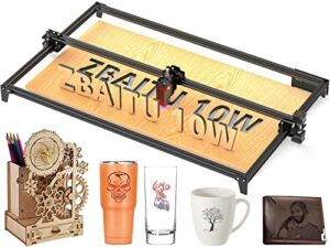 zbaitu m81 laser engraver, 10w output laser cutter, 80w laser engraving cutting machine, high accuracy laser cutter and engraver machine, lazer engraver cutter for wood metal leather glass acrylic diy