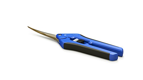 Happy Hydro - Trimming Scissors - Curved Tip - Titanium Coated Blades with Spring-Loaded Comfort Grip Handles - 1 Pack