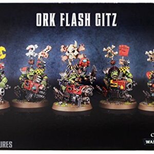 Games Workshop 99120103033" Warhammer 40,000" Ork Flash Gitz Action Figure, Black