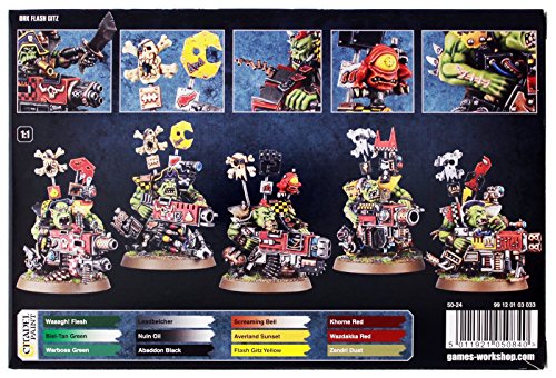 Games Workshop 99120103033" Warhammer 40,000" Ork Flash Gitz Action Figure, Black