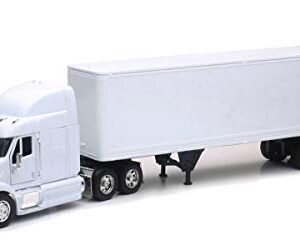 New Ray Toys New 1:32 NEWRAY Truck & Trailer Collection - Peterbilt 387 Trailer SEMI Plain White Diecast Model
