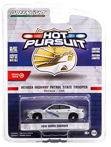 Greenlight 42990-D Hot Pursuit Series 41 - 2019 Dodge Charger - Nevada Highway Patrol State Trooper 1/64 Scale Diecast