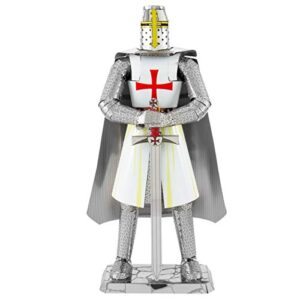 fascinations metal earth premium series templar knight 3d metal model kit