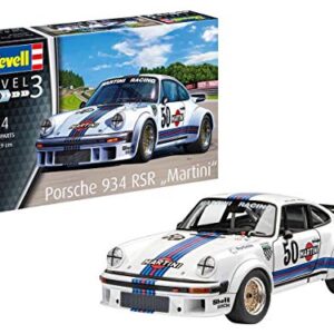 Revell RV07685 07685 7685 1:24 Porsche 934 RSR 'Martini Racing' Plastic Model Kit, Various, 1/24