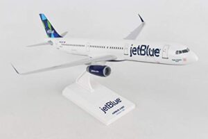 daron skymarks skr778 jetblue airlines airbus a321 1:150 scale new livery prism tail display model , white