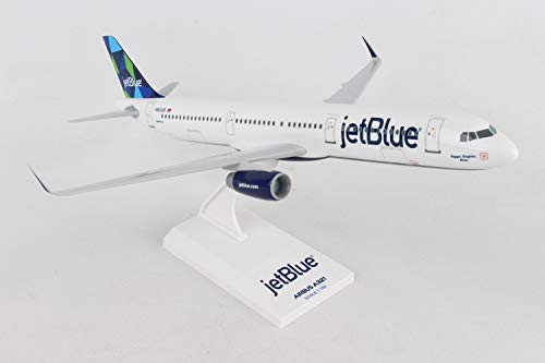 Daron SkyMarks SKR778 JetBlue Airlines Airbus A321 1:150 Scale New Livery Prism Tail Display Model , White