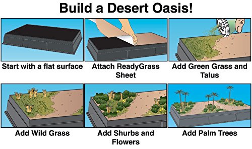 Woodland Scenics SP4112 Scene-A-Rama Desert Oasis Diorama Kit, Multicolor