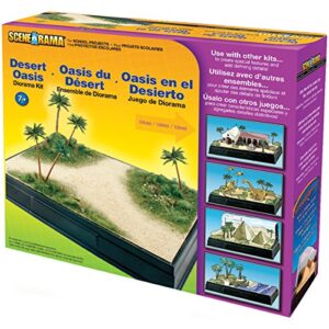 Woodland Scenics SP4112 Scene-A-Rama Desert Oasis Diorama Kit, Multicolor