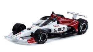 greenlight 11538 2022 ntt indycar series – #30 christian lundgaard / rahal letterman lanigan racing, shield cleansers 1:64 scale indy 500