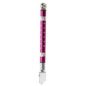yoidesu glass cutter portable handheld wheel type glass cutter with non-slip handle for 3~15mm glass cutting for cutting glass, diamond and minerals in the range of 3~15mm(purple)