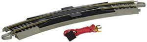 bachmann trains – snap-fit e-z track 18” radius curved terminal rerailer w/wire (1/card) – nickel silver rail with gray roadbed – ho scale